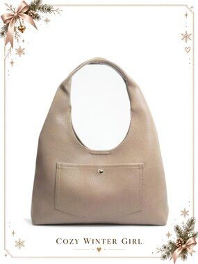 Slouchy Faux Leather Hobo Bag for Women Soft Tote Small Purse Magnetic Pocket